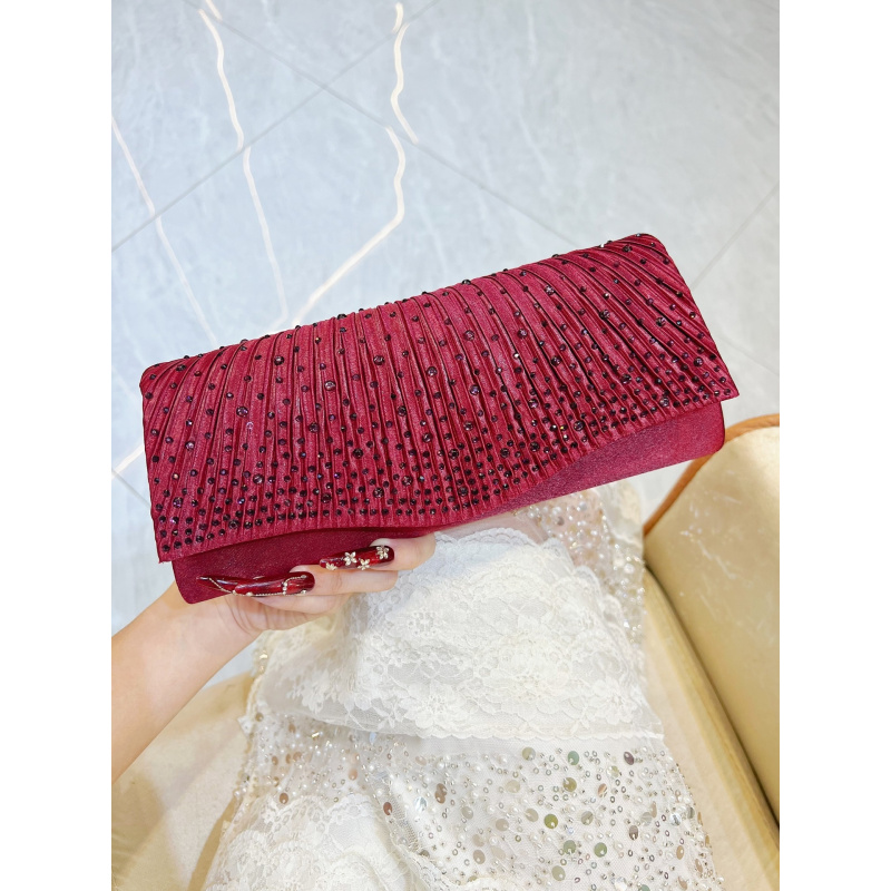 Luxury Bags Collection - New luxury diamond-embellished evening clutch for