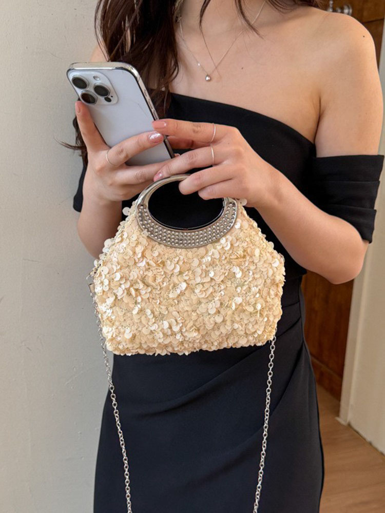 Luxury Bags 2026 Trends - Light Luxury Sequins Banquet Bag for