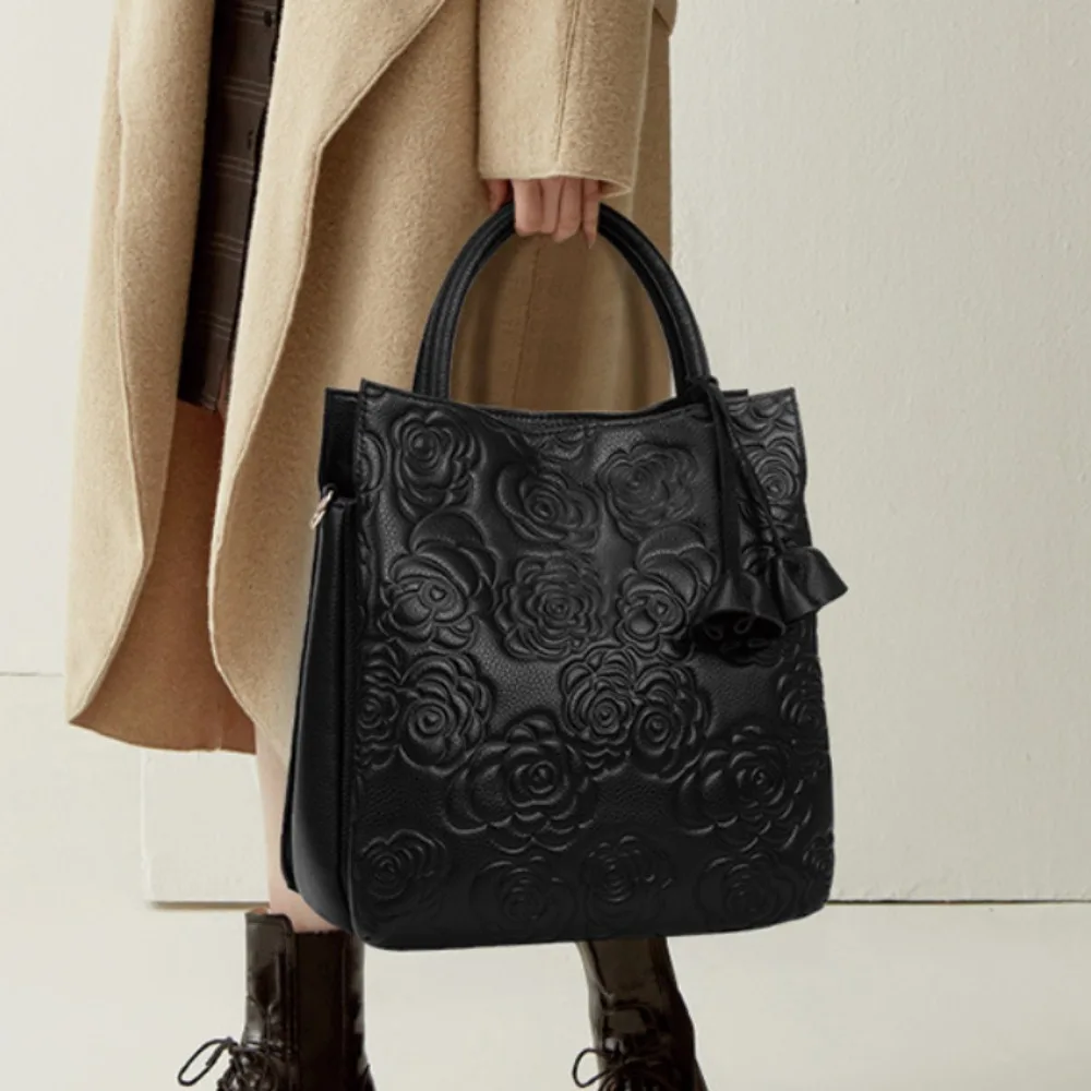 Luxury Bags Vegan - Light luxury elegant retro women's large