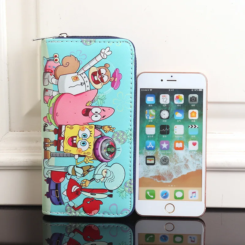 Accordion Wallet Zip - New SpongeBob SquarePants Long Wallet for