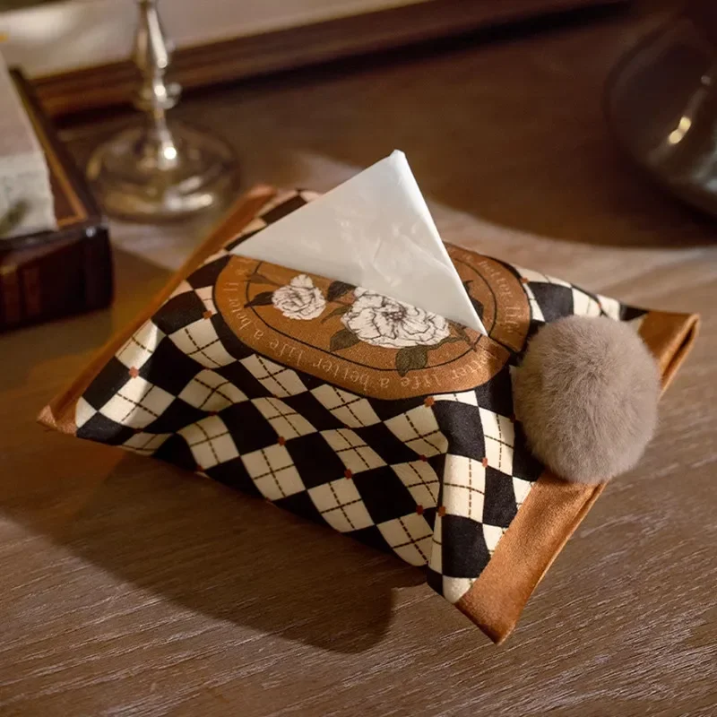 Luxury Bags Hand Painted - Light Luxury Tissue Box, Retro Style