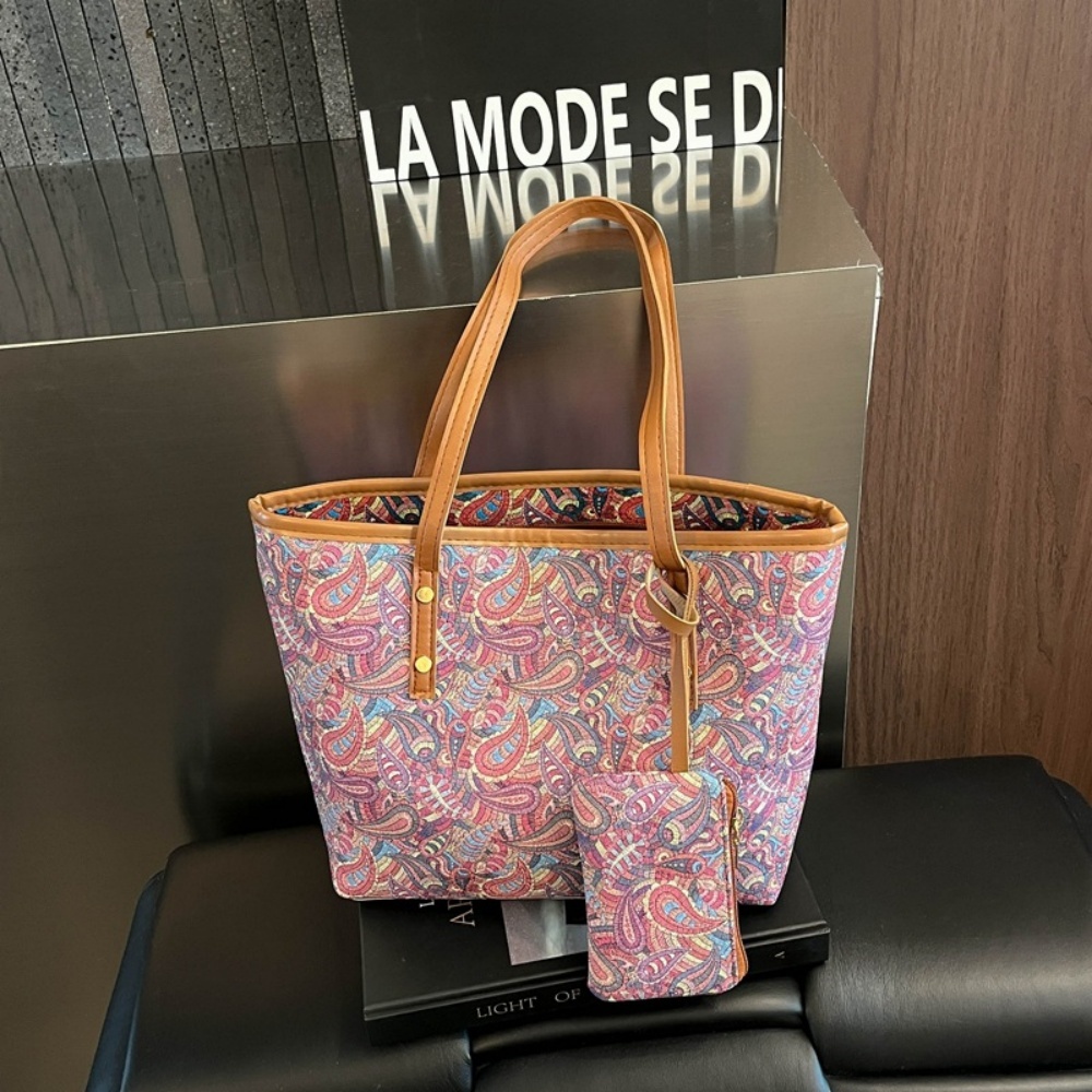 2PCS Women Large Capacity Tote - đánh giá và giá Accordion Wallet Zip