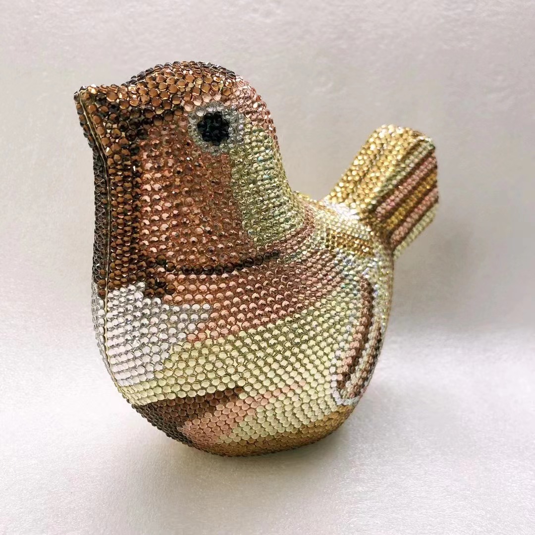 Bird Diamond Evening Bag Clutc - đánh giá và giá Luxury Bags Yellow