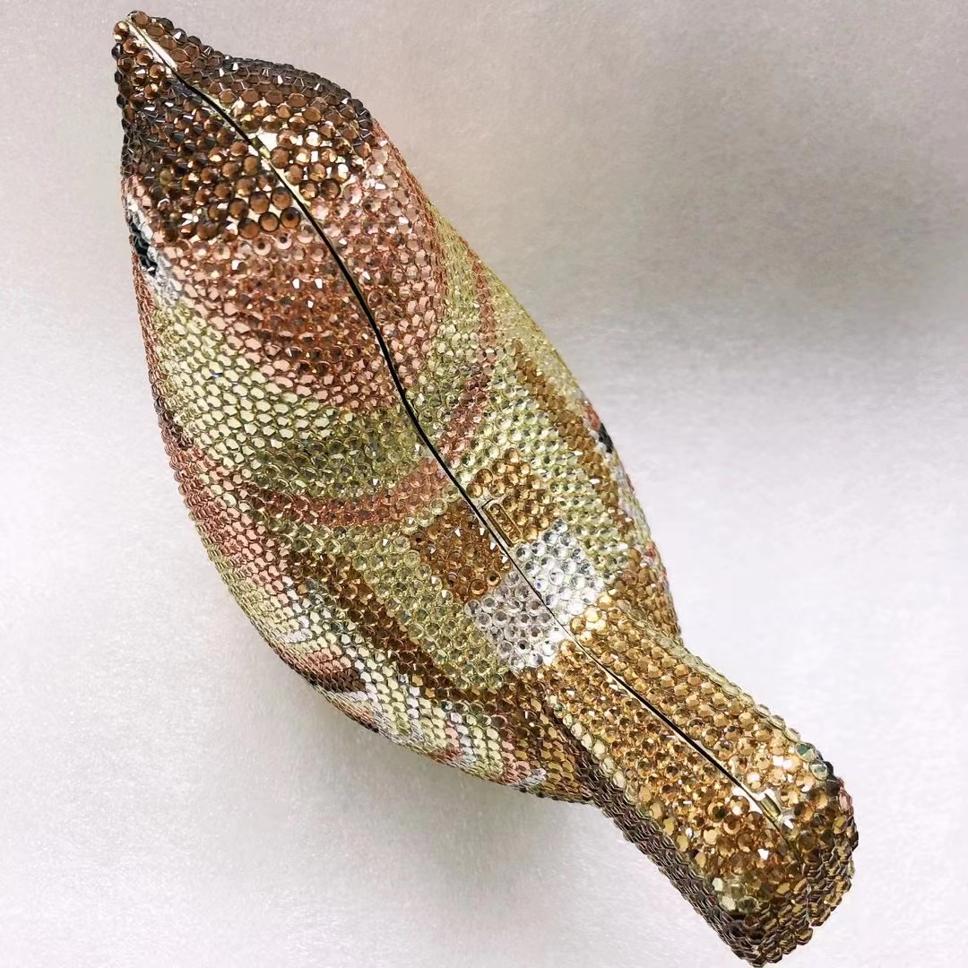 Bird Diamond Evening Bag Clutc - đánh giá và giá Luxury Bags Yellow