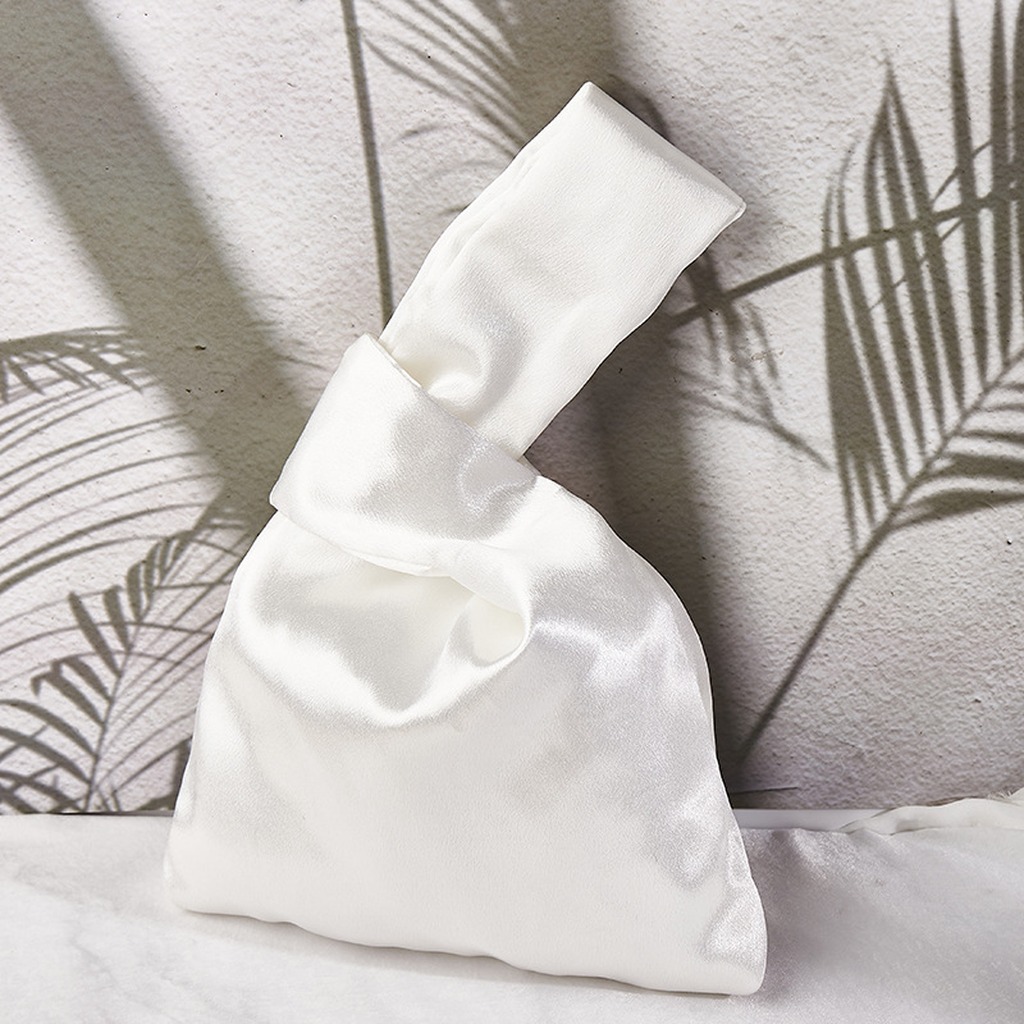 Women Silk Satin Knot Wrist Ba - đánh giá và giá Luxury Bags Consignment