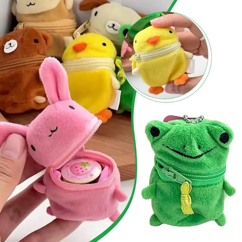 Cute Pink Fluffy Rabbit Coin P - đánh giá và giá Accordion Wallet Zip