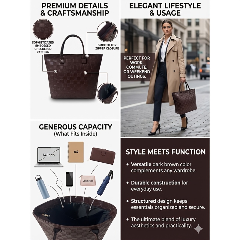 Light Luxury Deep Brown Quilte - đánh giá và giá Luxury Bags Vintage
