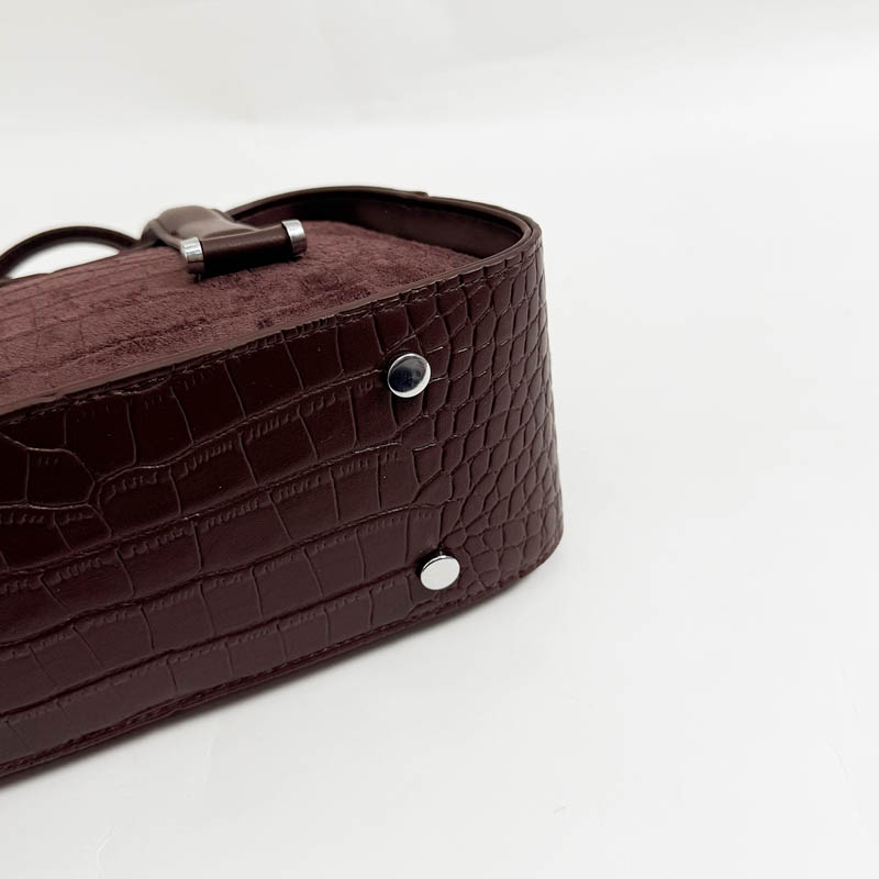 Retro Crocodile Textured Mini  - đánh giá và giá Luxury Bags Consignment