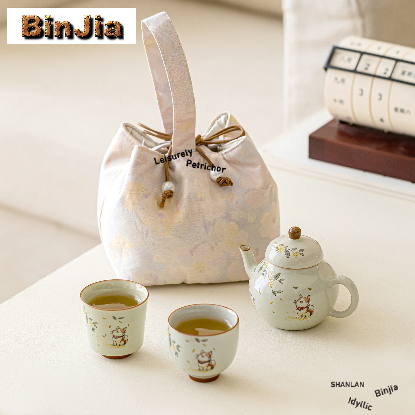 Hand Painted Osmanthus Kitten  - đánh giá và giá Luxury Bags Hand Painted