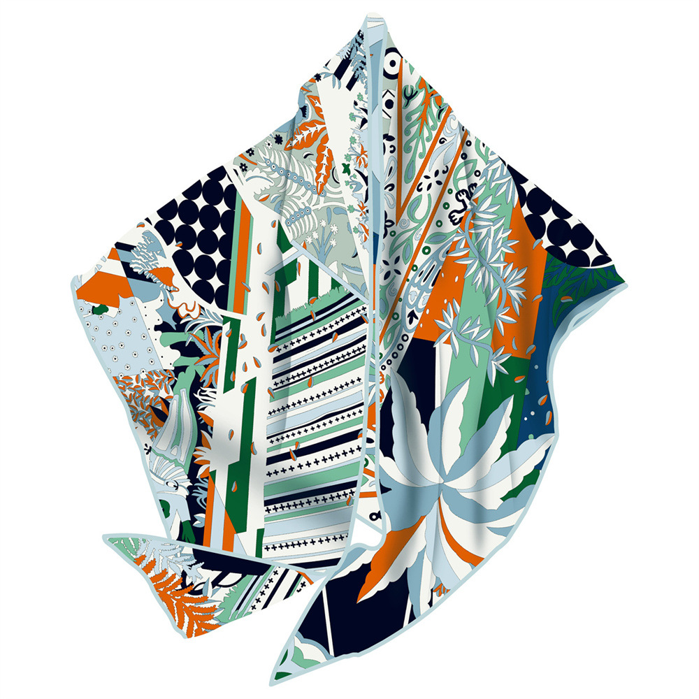 Vintage Women Silk Scarf Trian - đánh giá và giá Luxury Bags Vintage
