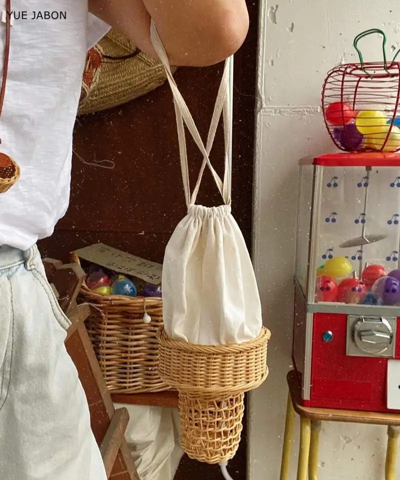 Ice Cream Design Woven Bag Swe - đánh giá và giá Luxury Bags Korea