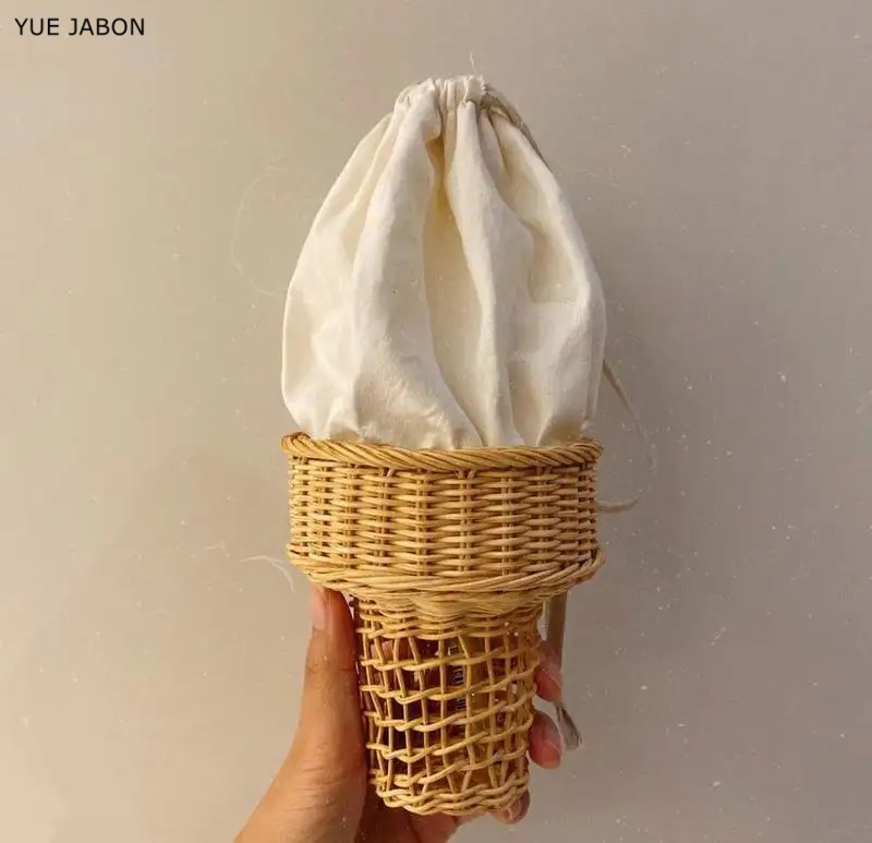 Ice Cream Design Woven Bag Swe - đánh giá và giá Luxury Bags Korea