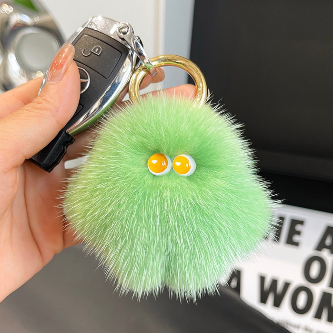 Luxury 8Cm Fluffy Real Mink Fu - đánh giá và giá Luxury Bags Yellow