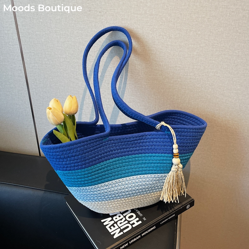 Cotton Rope Woven Design Shoul - đánh giá và giá Luxury Bags Consignment
