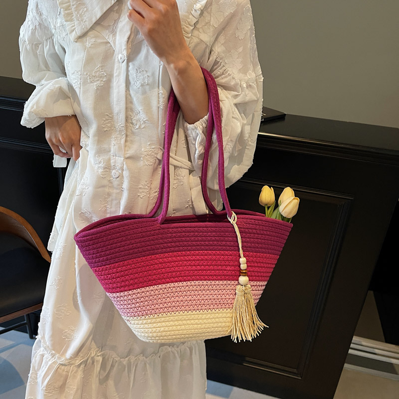 Cotton Rope Woven Design Shoul - đánh giá và giá Luxury Bags Consignment