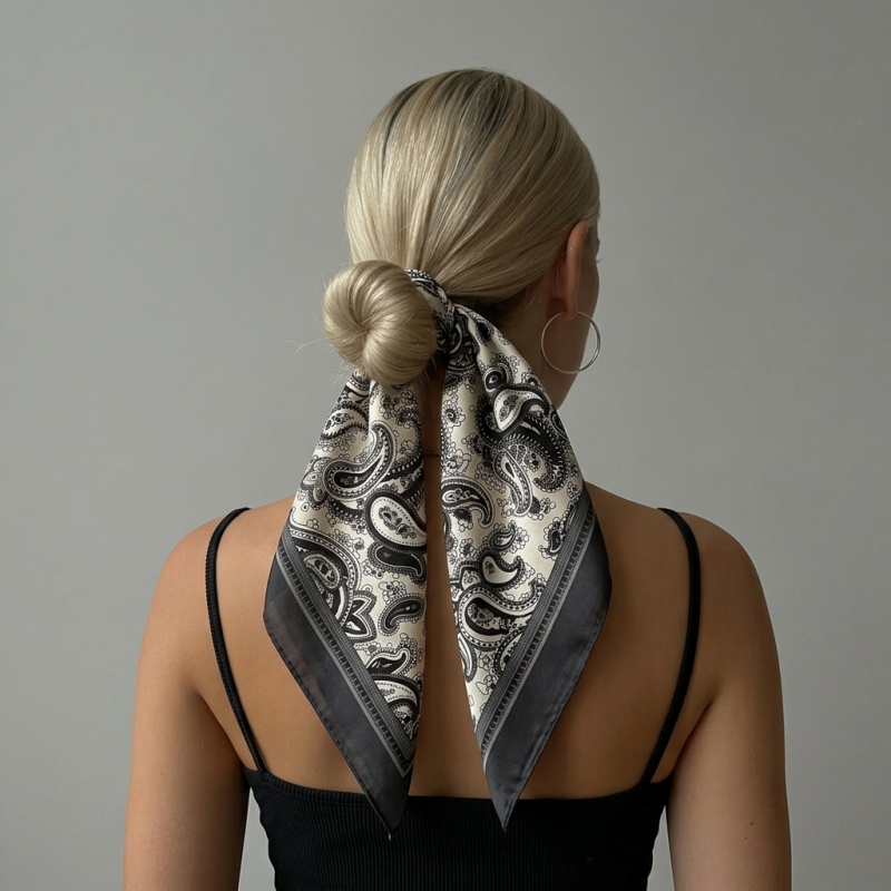 Luxury Satin Square Scarf Pais - đánh giá và giá Luxury Bags Vintage