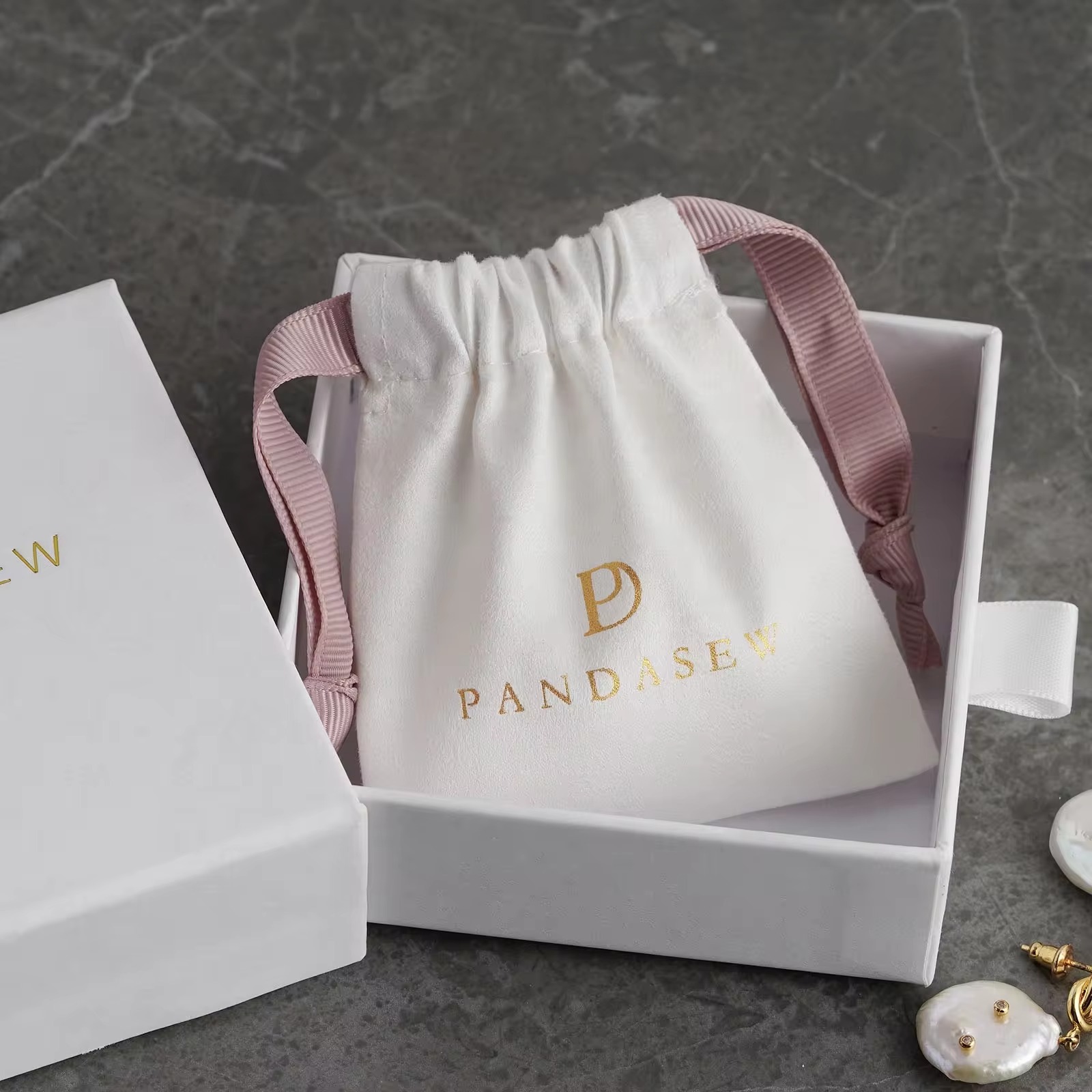 Custom Logo Luxury Suede Draws - đánh giá và giá Luxury Bags Logo