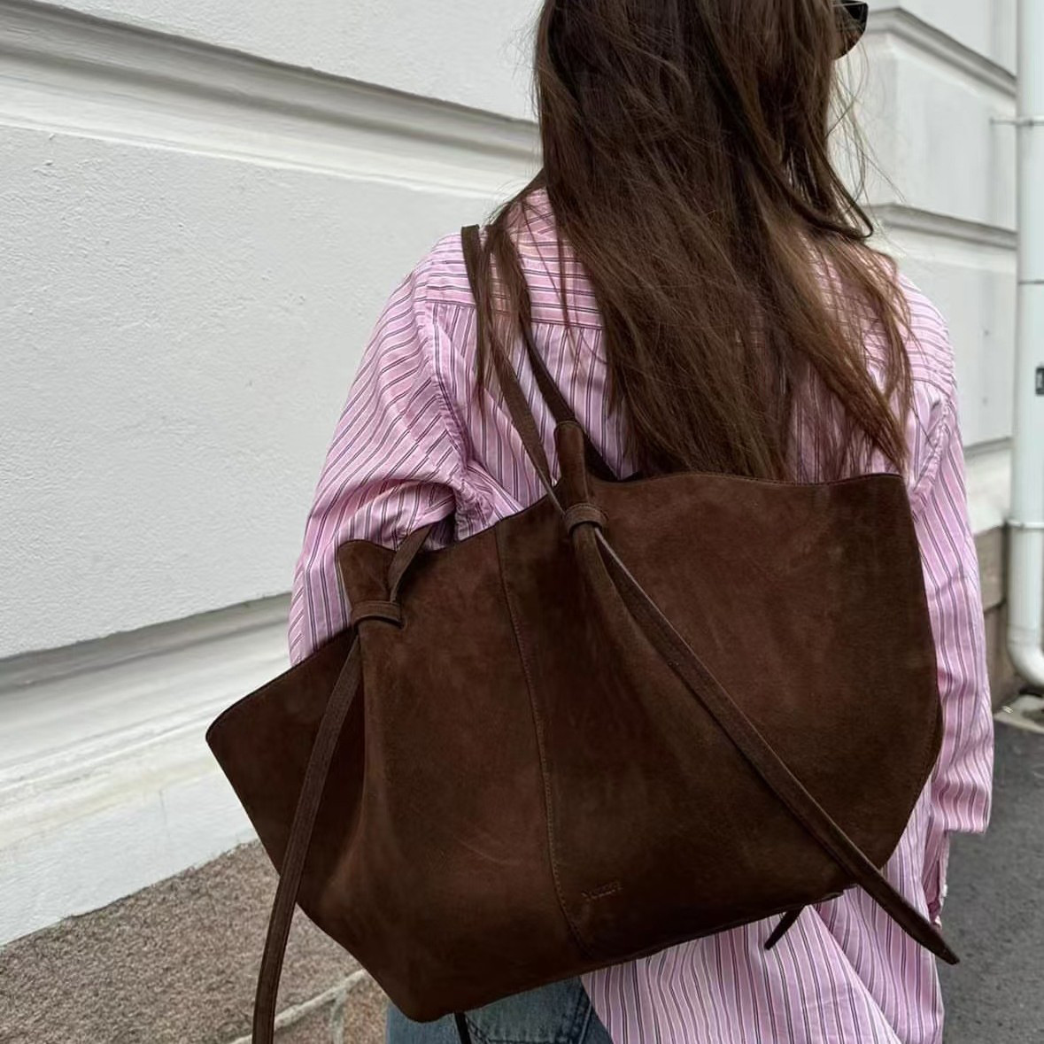 Faux Suede Tote Bags For Women - đánh giá và giá Luxury Bags Vintage