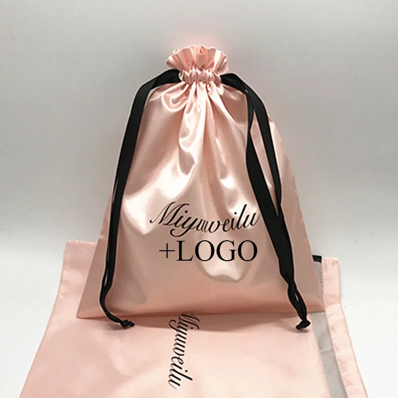 50PCS Luxury Satin Hair Pouch  - đánh giá và giá Luxury Bags Logo
