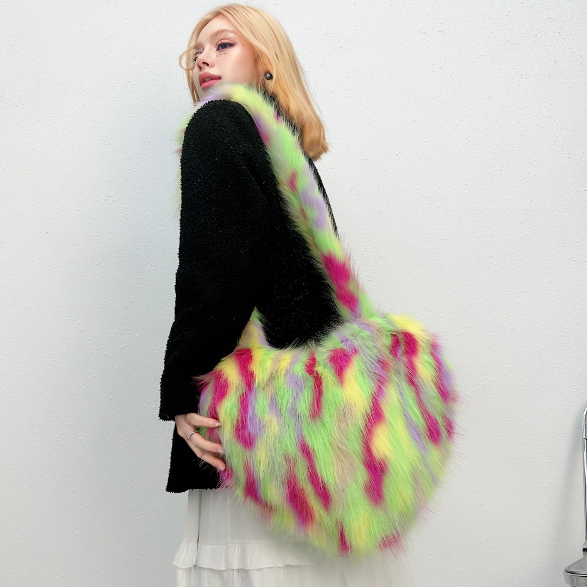 Cross-Border Fox Fur Shoulder  - đánh giá và giá Luxury Bags Vegan