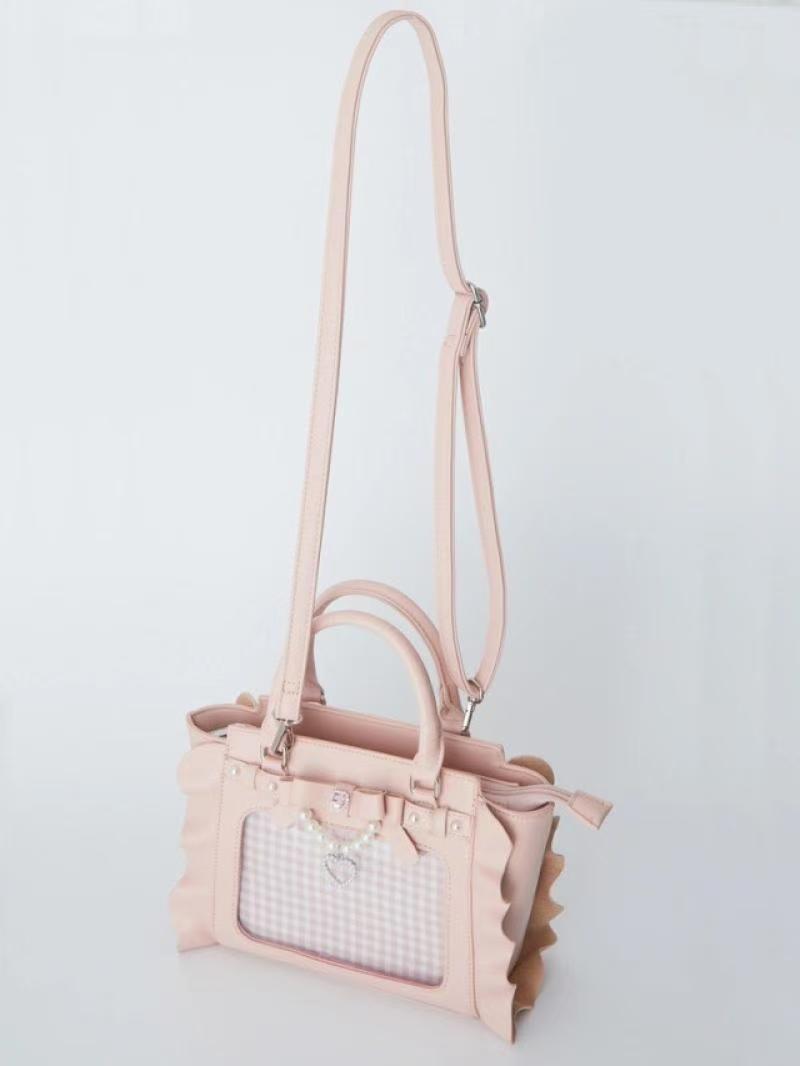 Harajuku Square Pink Ita Bag W - đánh giá và giá Accordion Wallet Zip