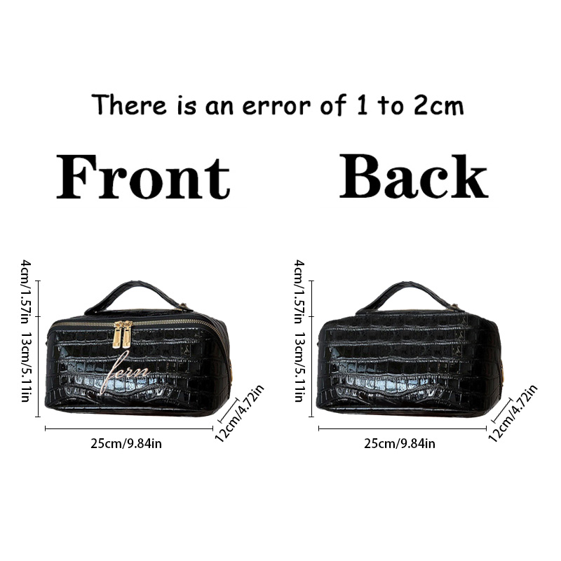 Embroidered Croc Makeup Bag Pe - đánh giá và giá Luxury Bags Vegan