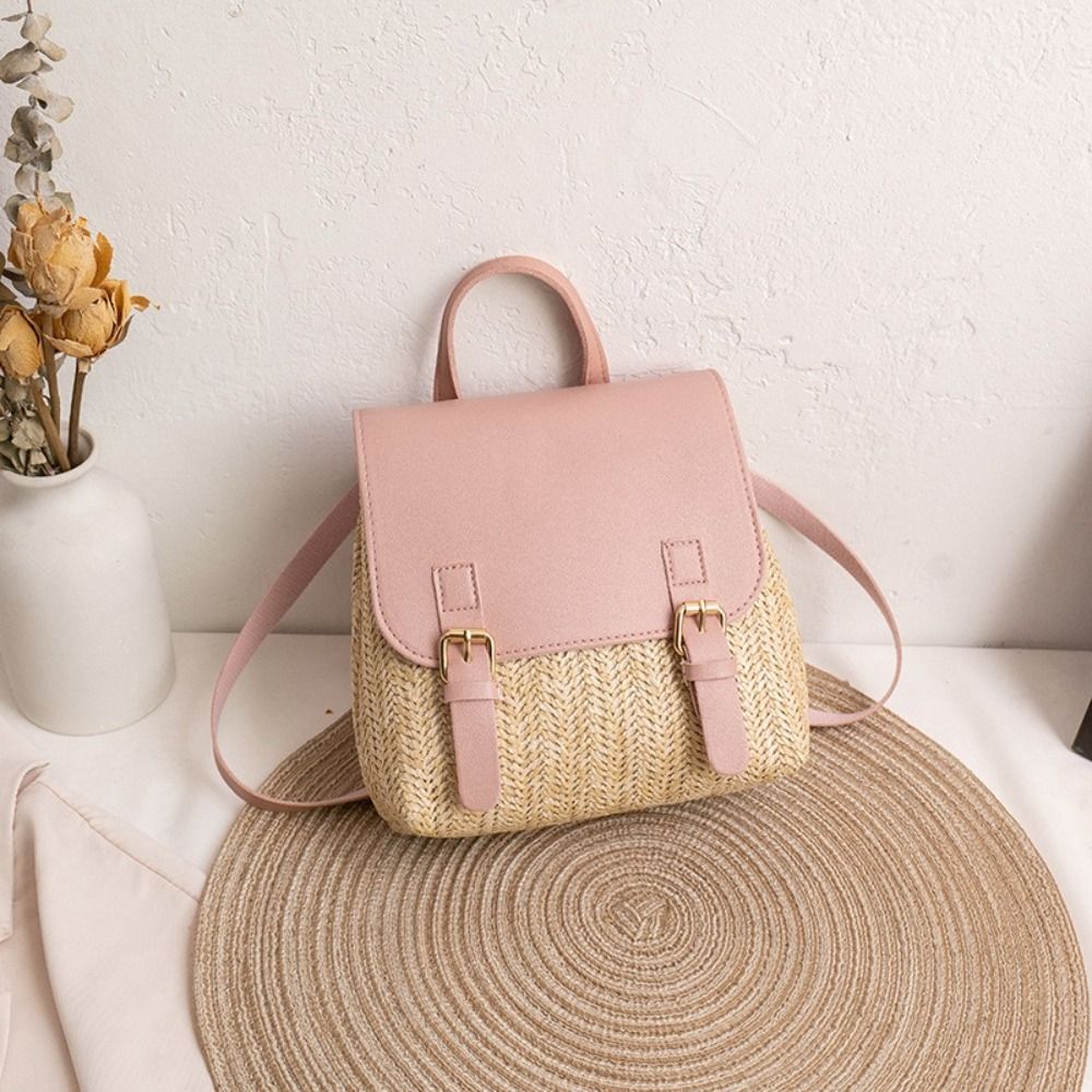 Fashion PU Leather Straw Backp - đánh giá và giá Luxury Bags Vintage